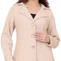 hallinton Hair , Dry Clean Only Self Design Coat For Women image 2