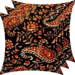 actos Combo Set Of 3 Cushion And 2 Microfibre Floral Bolster Pack of 5 image 2