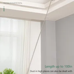 indiwarrior Duster Cleaner Feather Microfiber Duster with Extendable Rod Wet and Dry Duster image 2