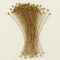 fashion trends Gold Tone Metal Ball Head Pins for Jewellery Making – 50 pcs, DIY Craft-picture-21