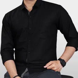selinta Men Regular Fit Solid Button Down Collar Casual Shirt-picture-11