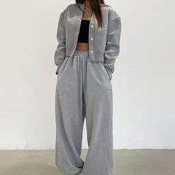 lakhpati Women Solid Grey Track Pants image 3