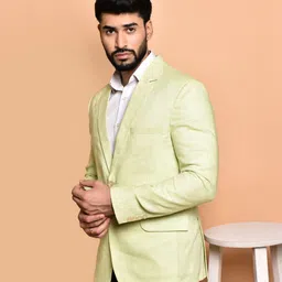 metronaut Men Solid Single Breasted Casual Blazer image 3