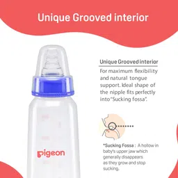pigeon PERISTALTIC NURSING BOTTLE KPP 200ML(BLUE) NIPPLE M - 200 ml image 2