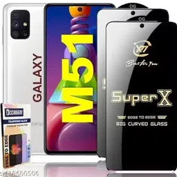 shivay enterprise Tempered Glass Guard for Galaxy M51 image 1