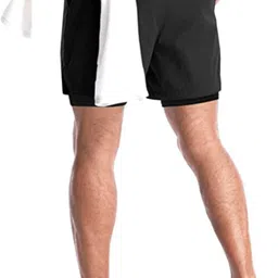just rider Solid Men Black Gym Shorts, Regular Shorts, Running Shorts, Sports Shorts, Compression Shorts image 2
