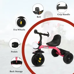 kids tech Tricycle for Kids, Baby Trike Ride on Suitable for Kids Baby Boy & Baby Girl/Kids/Child Tricycle image 2