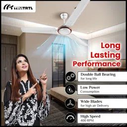 trutrtl Smart 1200 3 Blade Ceiling Fan image 3