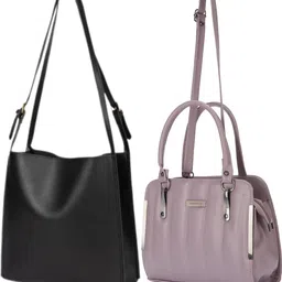 trendycraft Women Multicolor, Black Satchel-picture-23