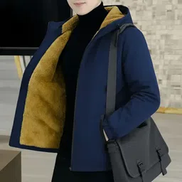 caraba Men Solid Casual Jacket image 3