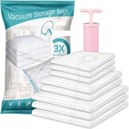 dn brothers 5Pack Vacuum Compression Storage Bags With Pump,Space Saver Sealer Bag DN82 Travel Storage Vacuum Bags-picture-23