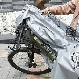 crazyabbs Waterproof Outdoor Bicycle Cover With Lock Hole For Mountain Cycle Cover Bicycle Cover Free Size image 3