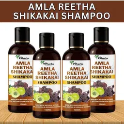 the 99 herbs company Amla Reetha Shikakai Shampoo 100ml – Pack of 4 | Herbal Hair Growth & Shine-picture-26