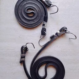 High Strength Elastic Nylon Strong Rope to tie Luggage for Cycle Bike 2pc Black-image-58
