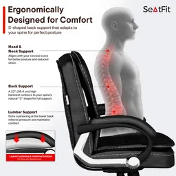 seatfit Leatherette Office Executive Chair image 5