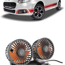 furious3d Car Cooling Fan 12V With 360 Degree Rotation 2 Speed Fans F-925 Car Interior Fan image 1