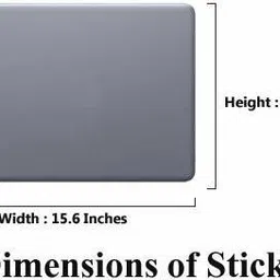 Skinny Laptop Skin 15.6 Inch Bubble Free Vinyl - Multi Design - 10 Babble free Vinyl Reusable Laptop Skin Compatible for 15.6 inch image 5