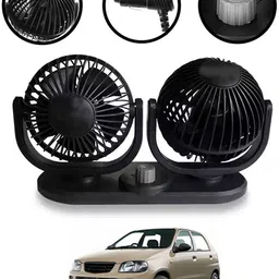 abjd Dual Head 12V/360 Degree Rotation Car/Van/Truck Fan With Cigarette Lighter-015 Car Interior Fan-picture-10
