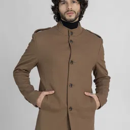 Polyester Solid Coat For Women-image-19