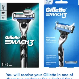 gillette Shaving Razor for men (1 Handle + 2 Cartridges), Men image 2