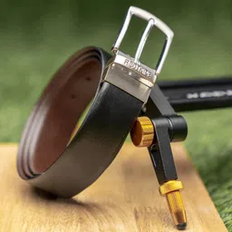 red tape Men Formal, Casual Black, Brown Genuine Leather Reversible Belt image 1