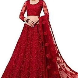 house of common Embroidered Semi Stitched Lehenga Choli-picture-15
