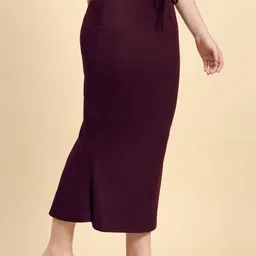 Trendmalls TM-P001-Purple-M Lycra Blend Petticoat image 4