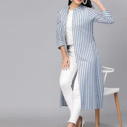largish Women Jacket Style 3/4th Sleeve White Shrug-picture-48