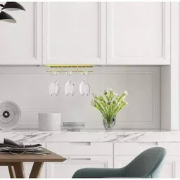 icon creation Gold Glass Holder Stand Celling Mount Hanging Glass Rack holder Iron Glass Holder, Iron Holder, Door Mount Towel Bars, Grooming Rack image 3