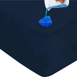 kittenbite Single Size Elastic Strap Terry Cotton Breathable, Stretchable, Waterproof Mattress Cover image 3