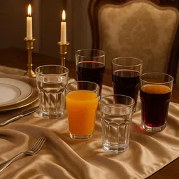 gitaemporium (Pack of 6) Classic Clear Glass Tumbler 310ml – Durable Transparent Drinking Glass Glass Set Water/Juice Glass-picture-16