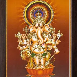 sai balaji acralics Drishti Ganesha / Ganapathy Religious Frame-picture-16