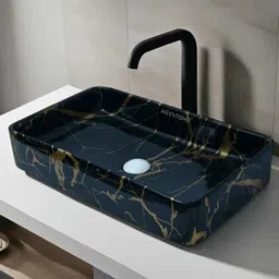nekstone Premium Designer Ceramic Wash Basin Counter (Glossy) 24x14x5 inch slate 404 Table Top Basin-picture-15