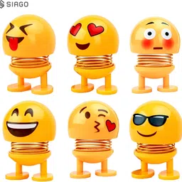 siago Emoji Shaking Head Doll Car Emoji-6Pcs Car Dashboard Cover-picture-36