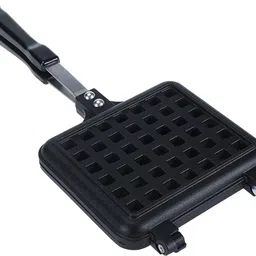 masox store Compact Gas Stove Waffle Maker Non Stick Aluminium Die Cast Pan for Home Kitchen Waffle image 1
