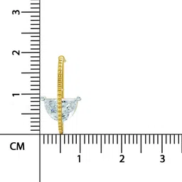 Sparkles Certified Lab Grown Diamond Yellow Gold 14kt Stud Earring image 2