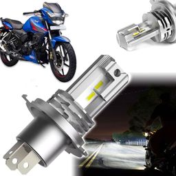 auto pearl H4 HS1 Bulbs Hi-Lo Beam, 900% Brighter 33000LM, 30000 Hrs for Apache RTR 160 Headlight Motorbike LED for TVS (12 V, 45 W)-picture-41