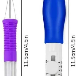 khusha creations Embroidery Adjustable Punch Needle Set/DIY Craft Pen Set Tool for Beginner image 2