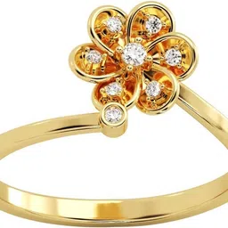 avsar AVR1098YB 14kt Cubic Zirconia Yellow Gold ring-image-35