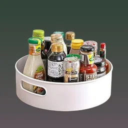 muardx Plastic all-round Twisting Holder Serving Tray – Residential & Pantry Storage Basket-picture-19
