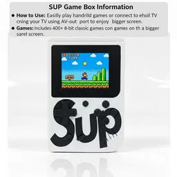 Color Display Game Box with Rechargeable Battery and 300+ Games Limited Edition image 3