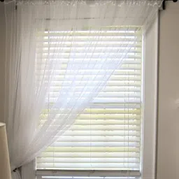 pop shade 214 cm (7 ft) Door PVC Transparent Curtain Single Curtain image 2