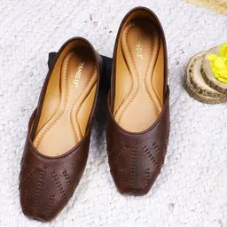 rahegas Women’s Latest Punjabi Jutti |Simple Stylish Majori Flats for Bellies For Women image 2