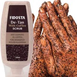 fidosta De-Tan Scrub For Face & Body| Deep Pore Cleansing | Dirt Removal Scrub02 Scrub image 2