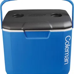 coleman 30Qt Excursion Ice Box, 28L, large ice box holds 38 cans and 2L bottles upright, blue-picture-11