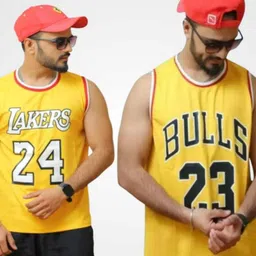 Pack of 2 Gym Or Casual Printed Men Vest-image-3