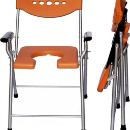 hygiease Folding Commode Chair for unisex/ADULT Comfortable Safe chair Commode Shower Chair image 2