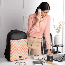 zouk 16.9 L Laptop Backpack WavBeach Statement Backpack-picture-11