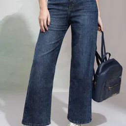 tokyo talkies Women Regular Mid Rise Light Blue Jeans-picture-24
