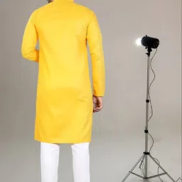 ladyflock Men Cotton Blend Kurta Pyjama Set image 2